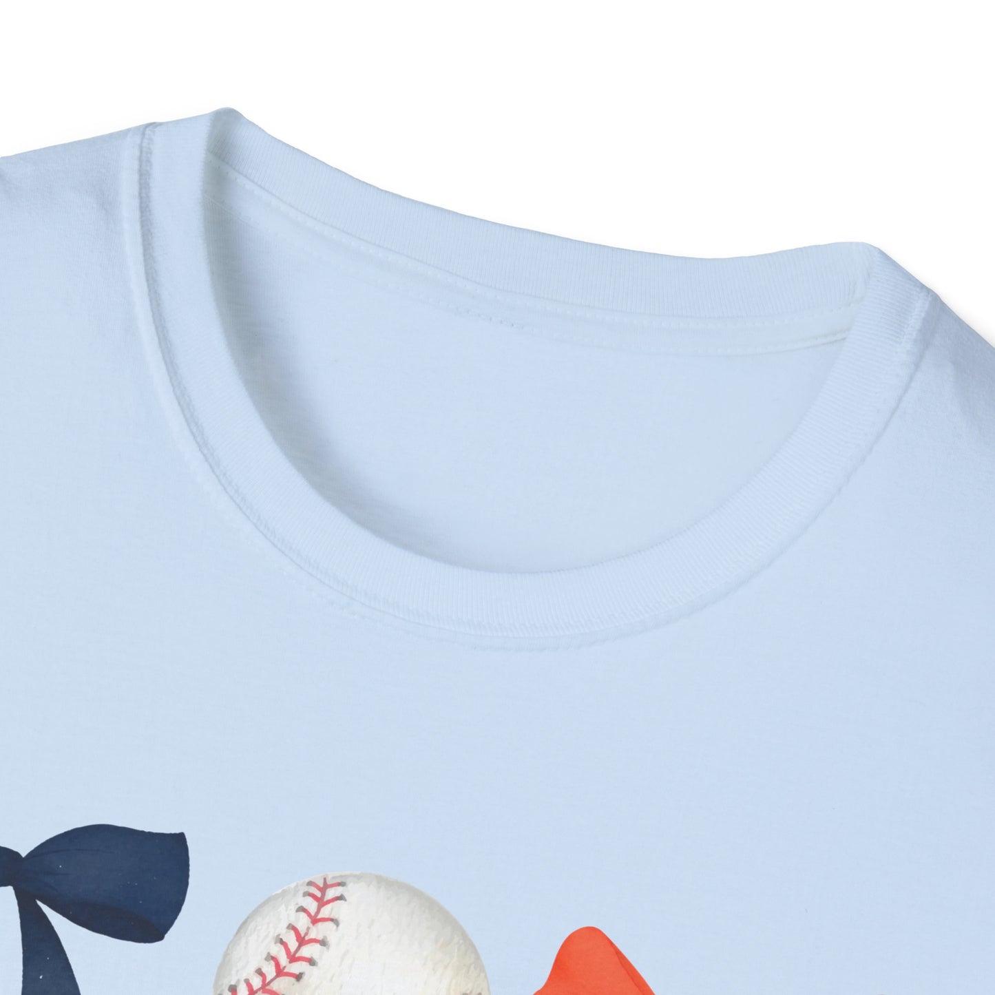 Houston Astros Coquette Bows Unisex Softstyle T-Shirt - Southern Divas Boutique