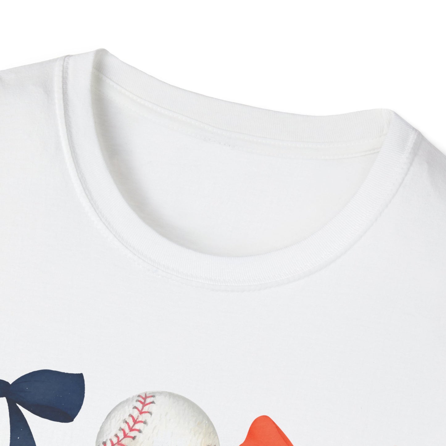 Houston Astros Coquette Bows Unisex Softstyle T-Shirt - Southern Divas Boutique