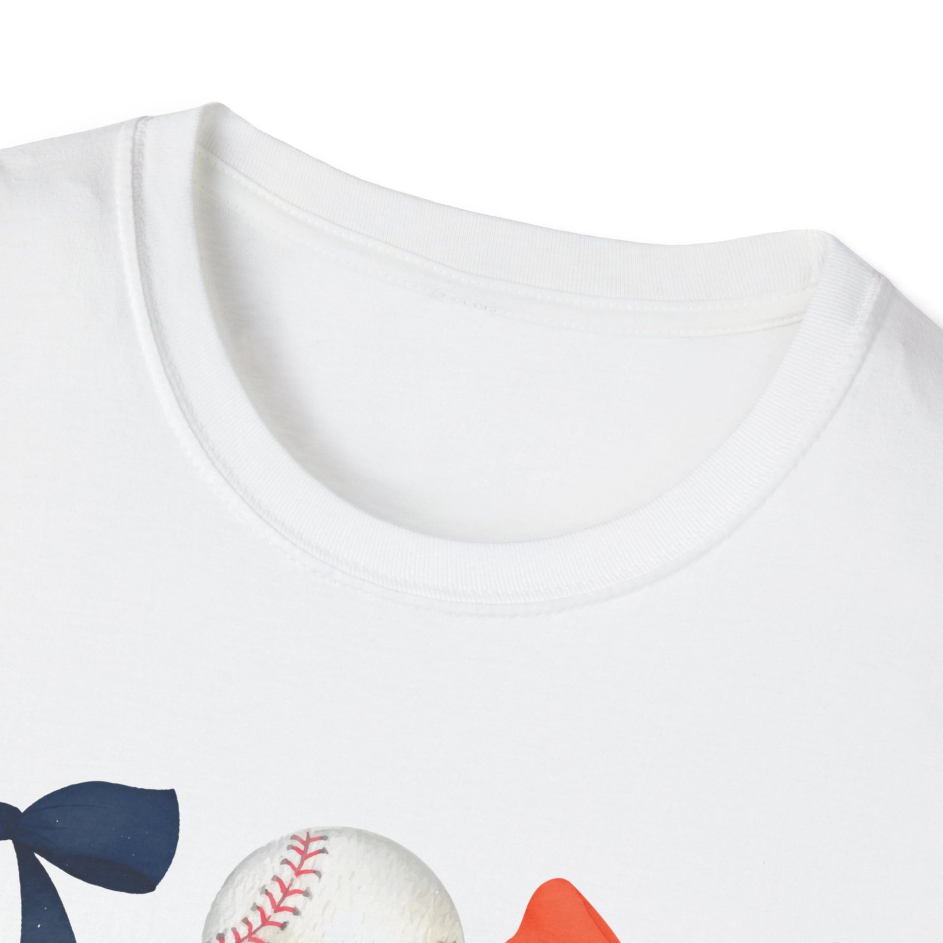 Houston Astros Coquette Bows Unisex Softstyle T-Shirt - Southern Divas Boutique
