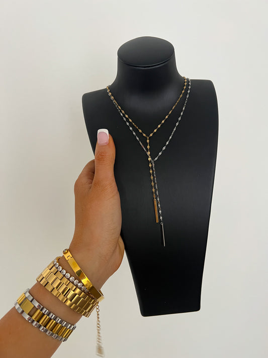 LAYERED Y PENDANT NECKLACE - Southern Divas Boutique