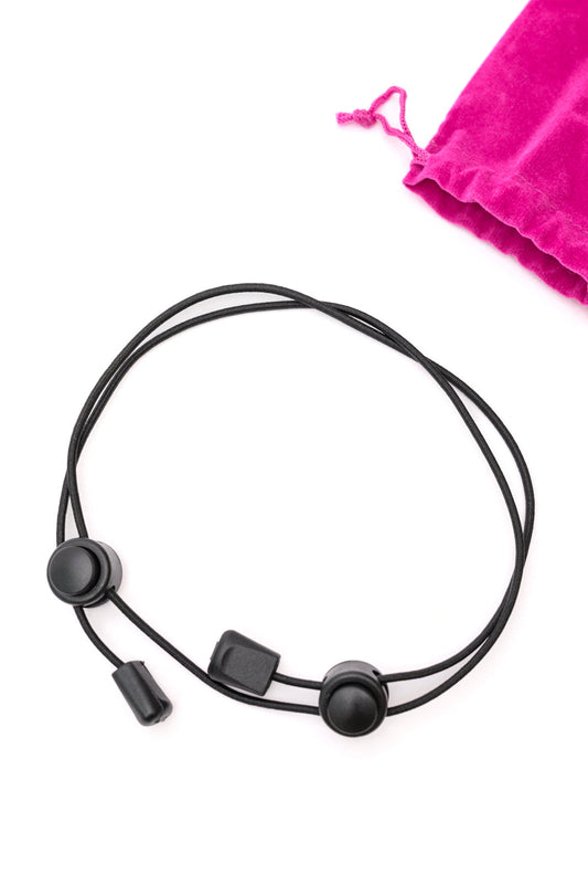 Adjustable Crop Band In Black - Southern Divas Boutique