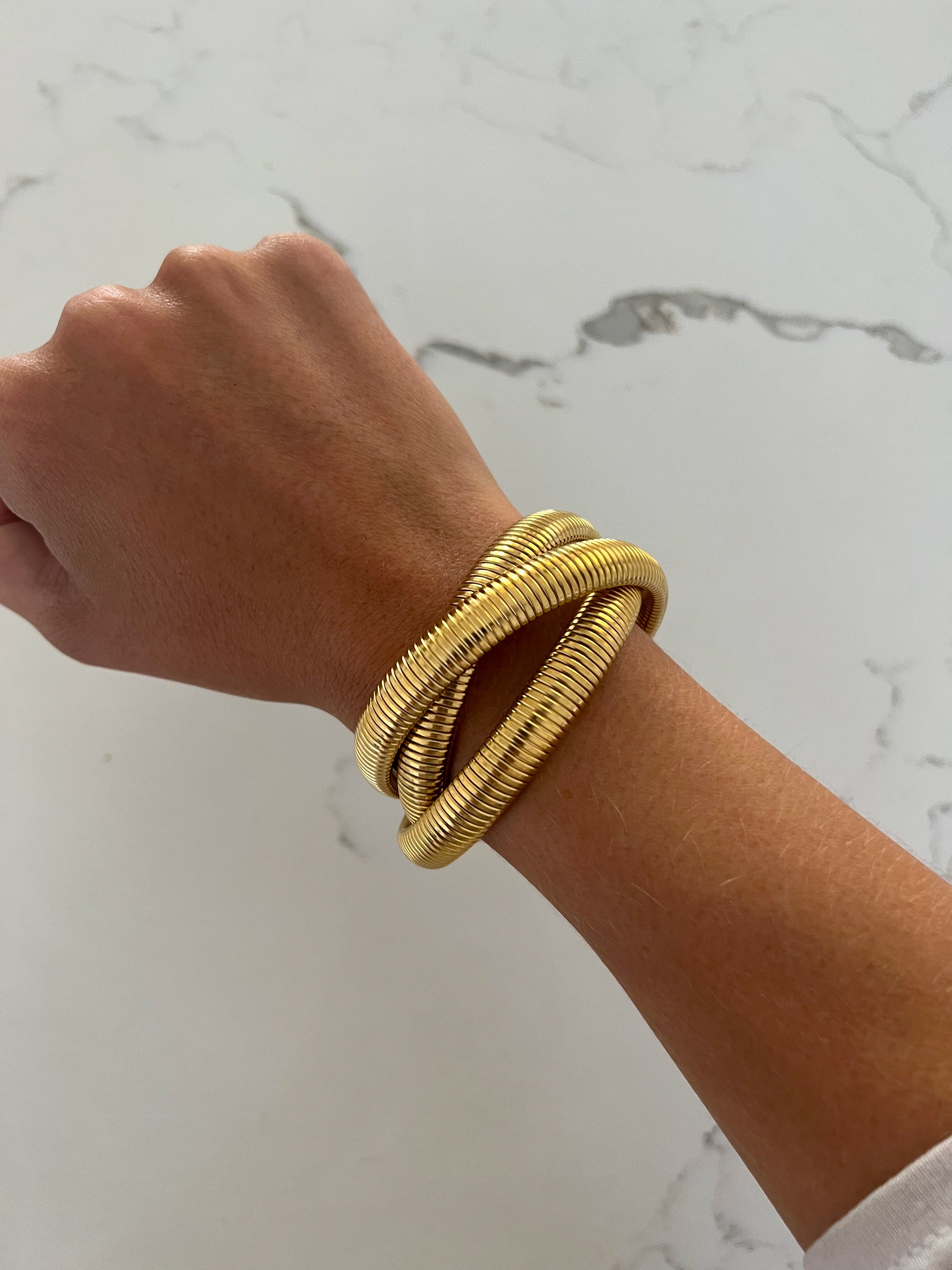 TRIPLE GOLD EMMA BRACELET - Southern Divas Boutique