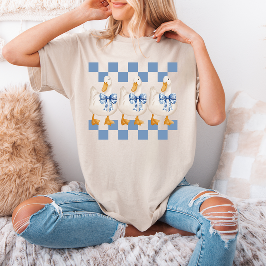 Checkered Coquette Ducks - Southern Divas Boutique