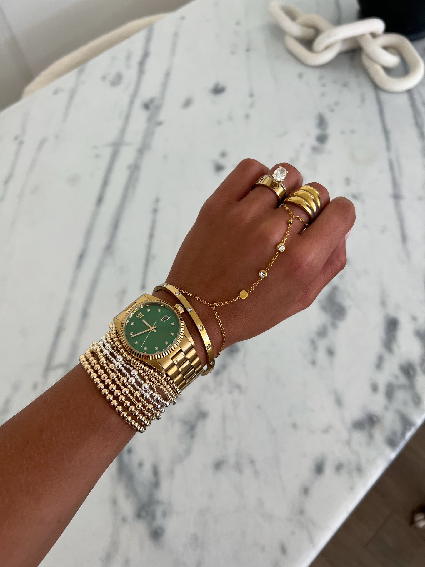 GOLD FILLED BEADED BRACELETS - Southern Divas Boutique