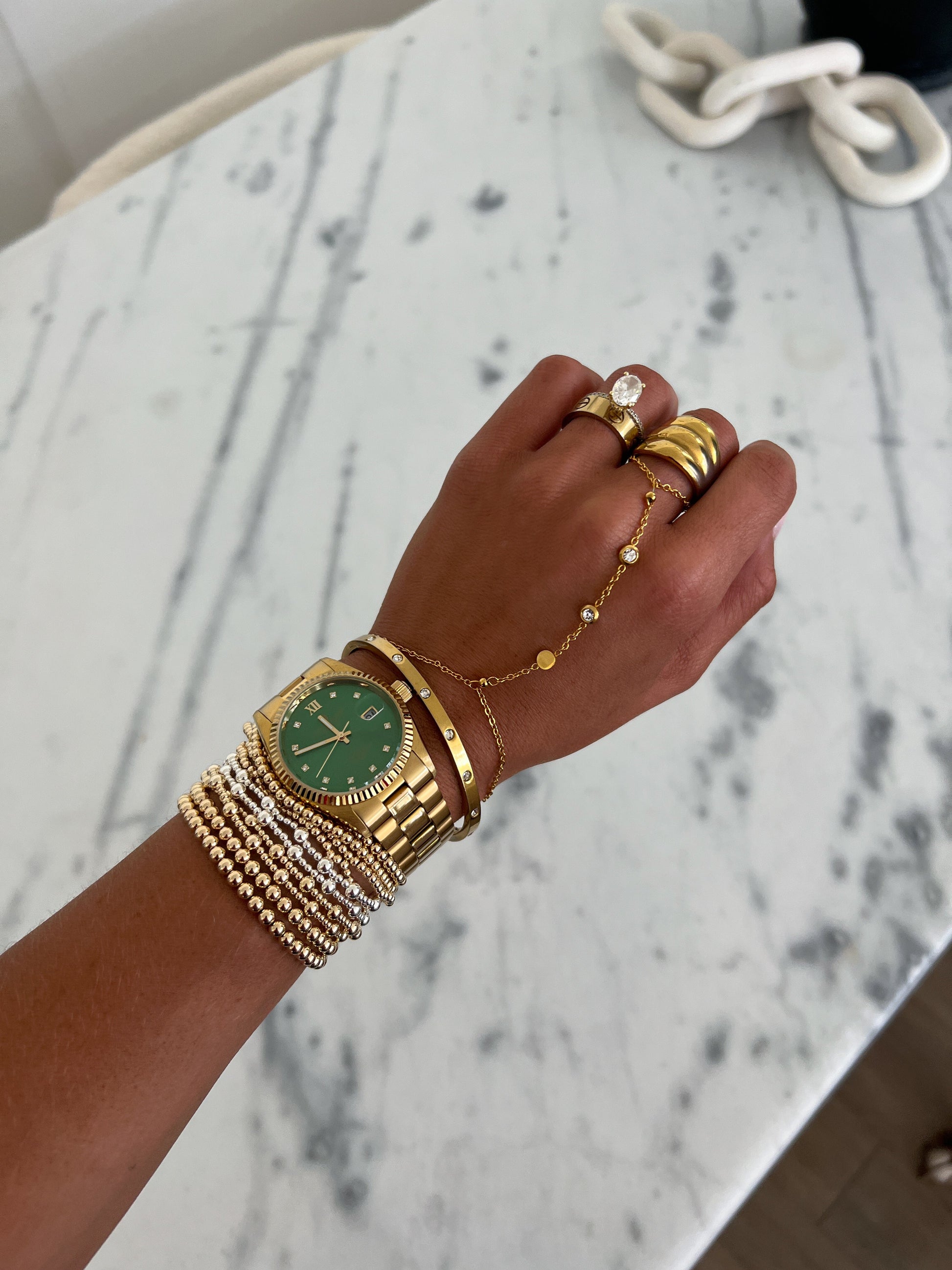 GOLD FILLED BEADED BRACELETS - Southern Divas Boutique