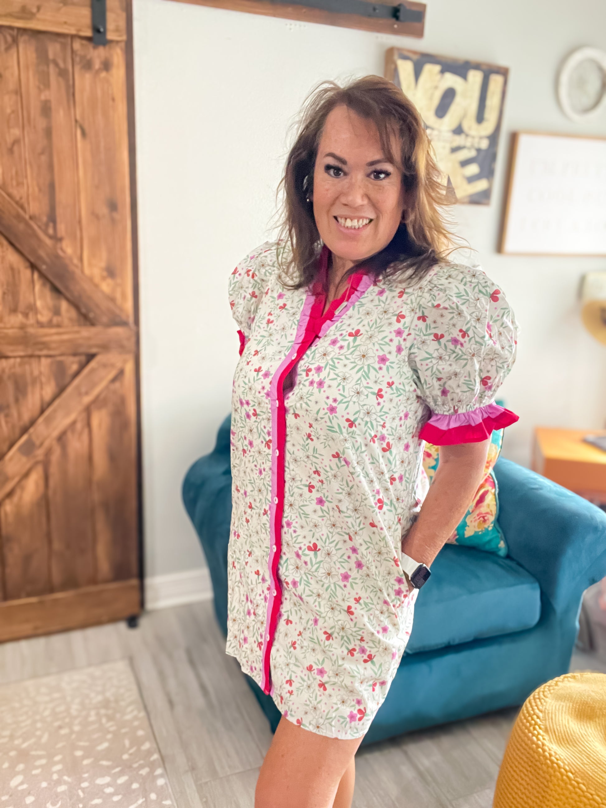 Blooming Smile Dress - Southern Divas Boutique