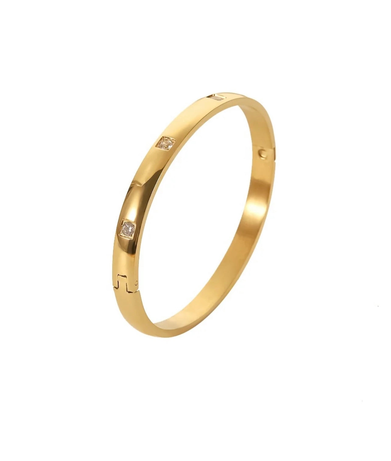SQUARE DIAMOND BANGLE - Southern Divas Boutique