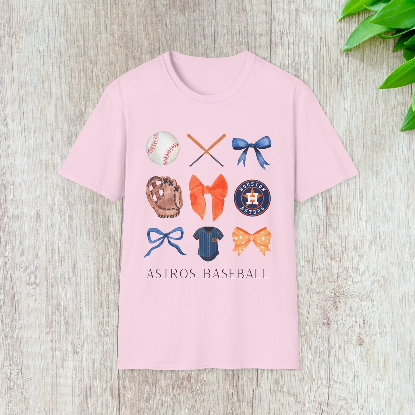 Houston Astros Baseball Coquette Tee - Southern Divas Boutique