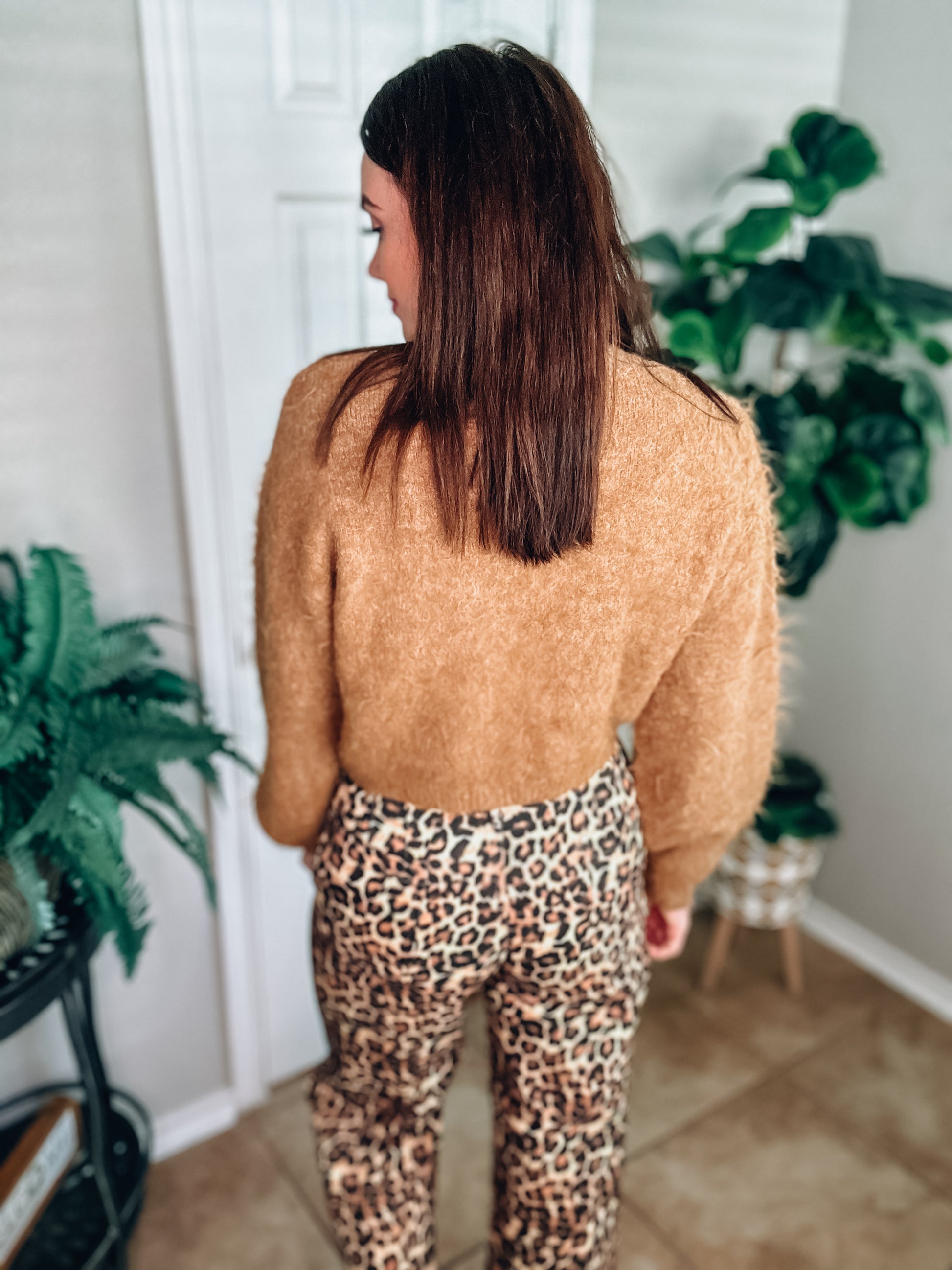 Latte Run Cropped Sweater - Southern Divas Boutique