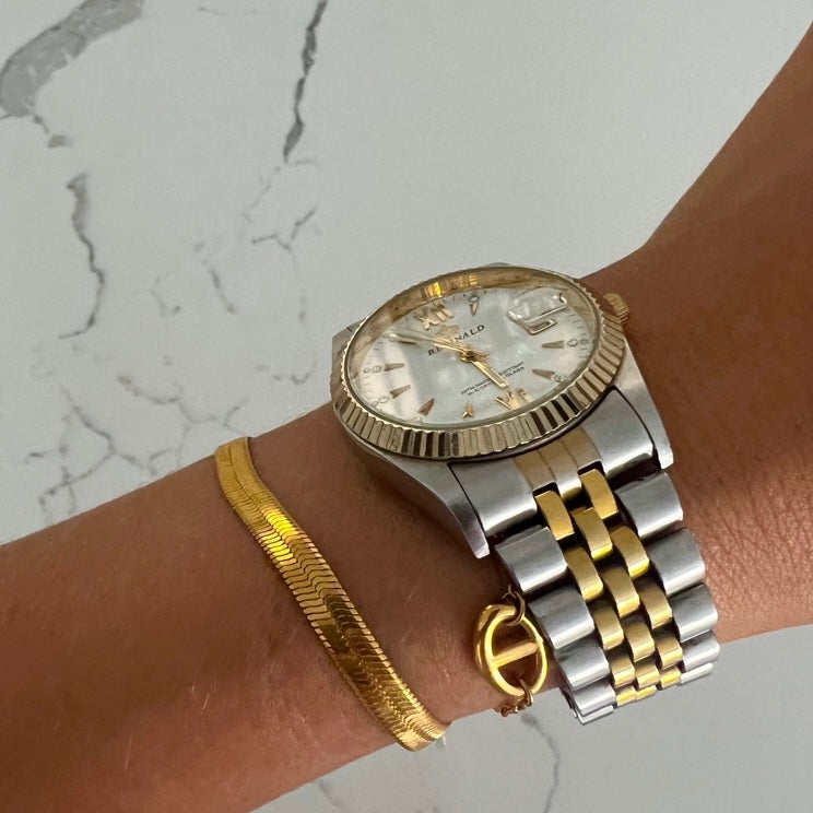 THICK HERRINGBONE BRACELET - Southern Divas Boutique