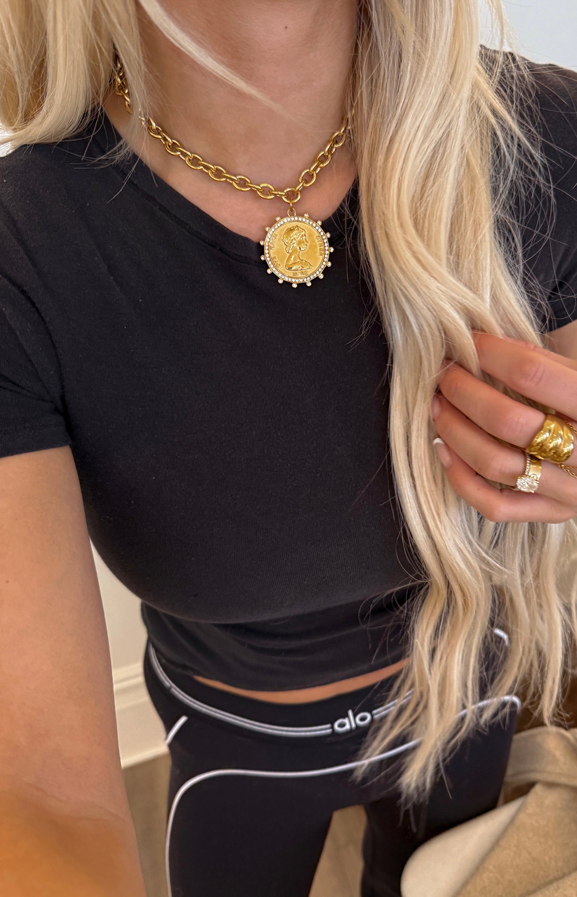 SMALL COIN NECKLACE - Southern Divas Boutique