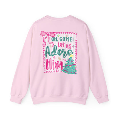 Oh Come Let Us Adore Him Christmas Sweatshirt