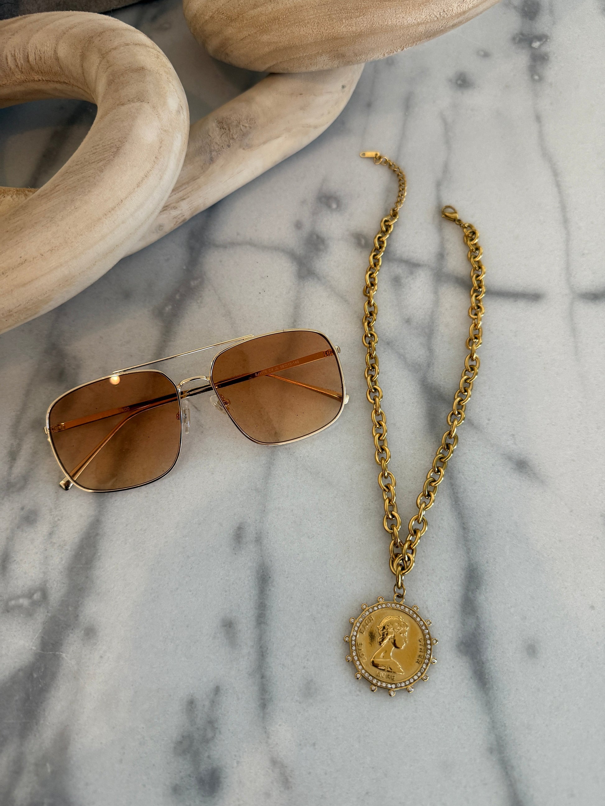 SMALL COIN NECKLACE - Southern Divas Boutique