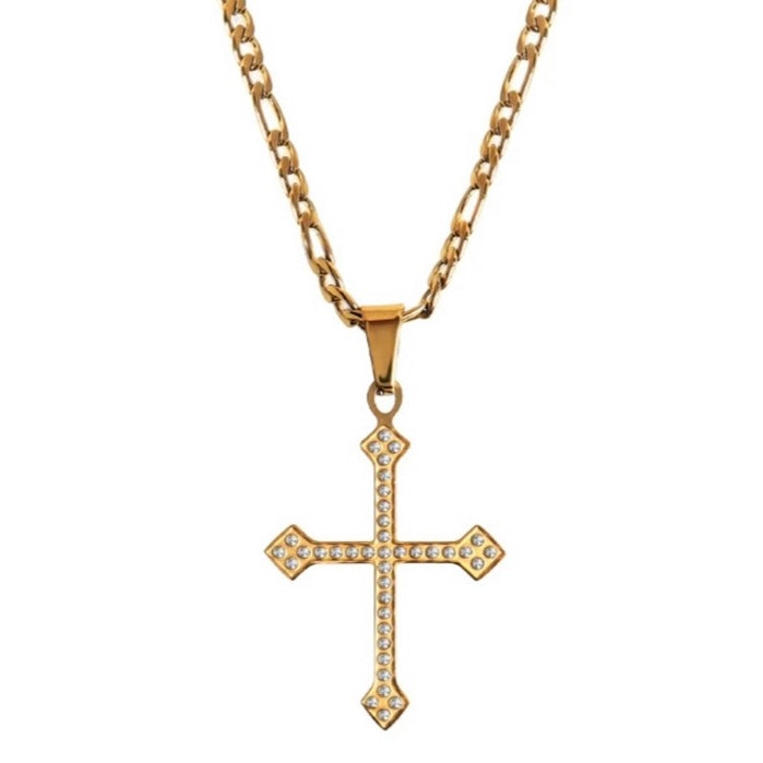 DIAMOND CROSS NECKLACE - Southern Divas Boutique