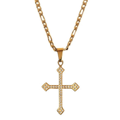DIAMOND CROSS NECKLACE - Southern Divas Boutique