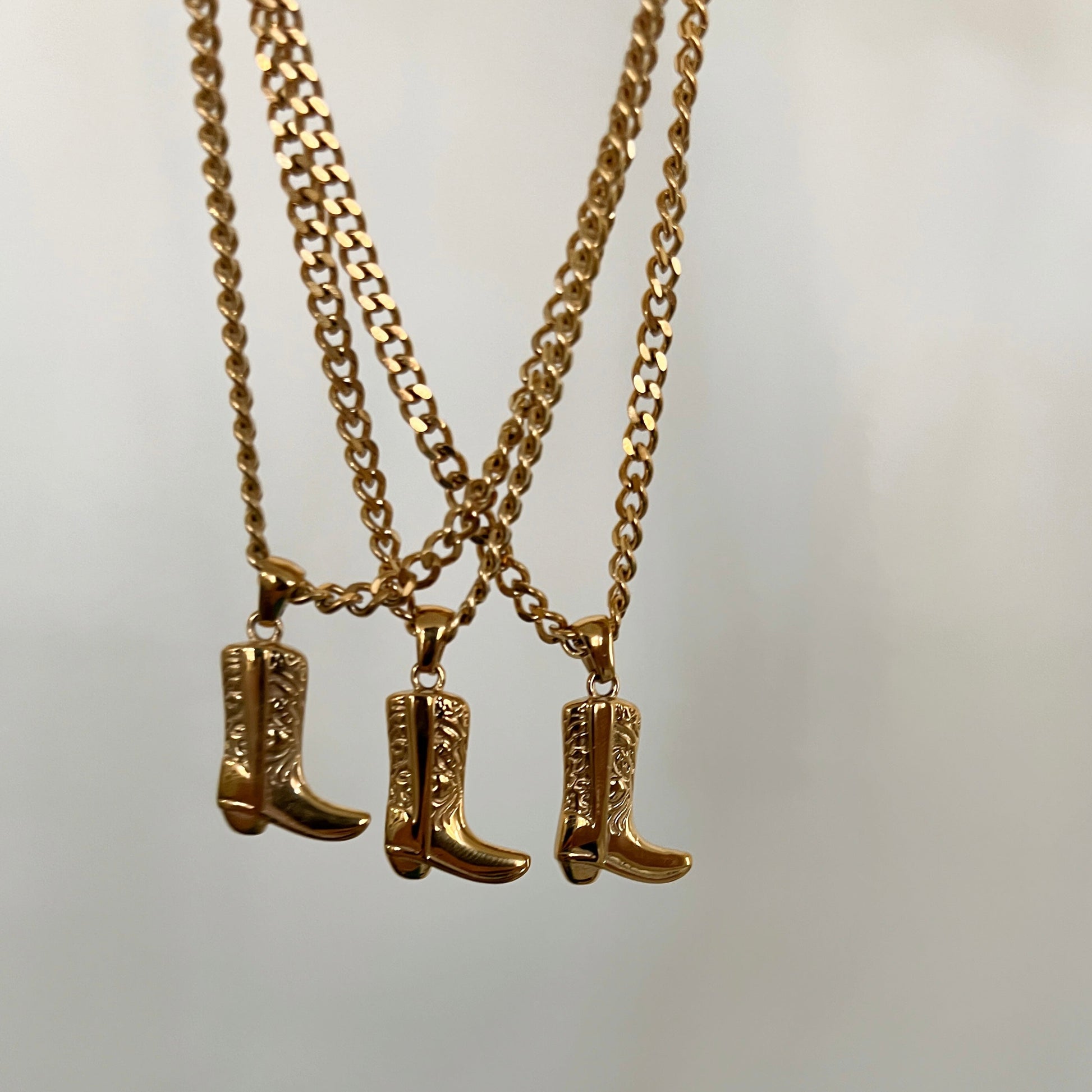 COWGIRL BOOT NECKLACE - Southern Divas Boutique