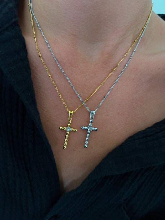 BLING CROSS NECKLACE - Southern Divas Boutique