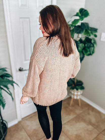 Cozy Moment Cable Knit Cardigan - Southern Divas Boutique