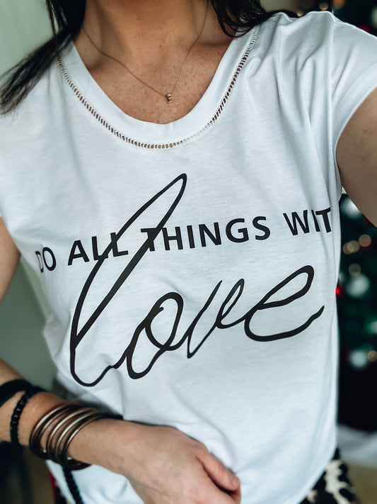 All Things In Love Tee - Southern Divas Boutique