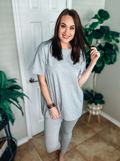 Another Favorite Set - Heather Grey - Southern Divas Boutique