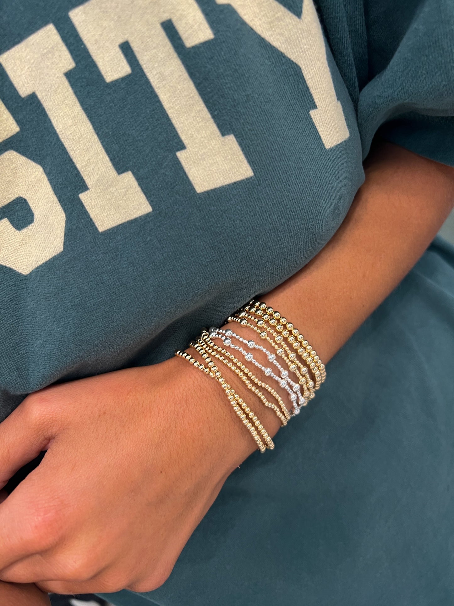 GOLD FILLED BEADED BRACELETS - Southern Divas Boutique