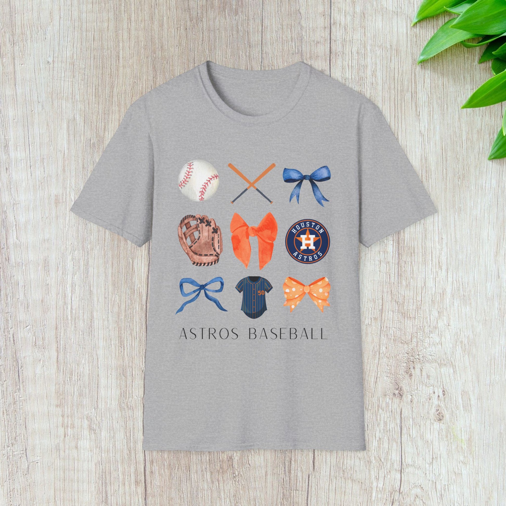 Houston Astros Baseball Coquette Tee - Southern Divas Boutique