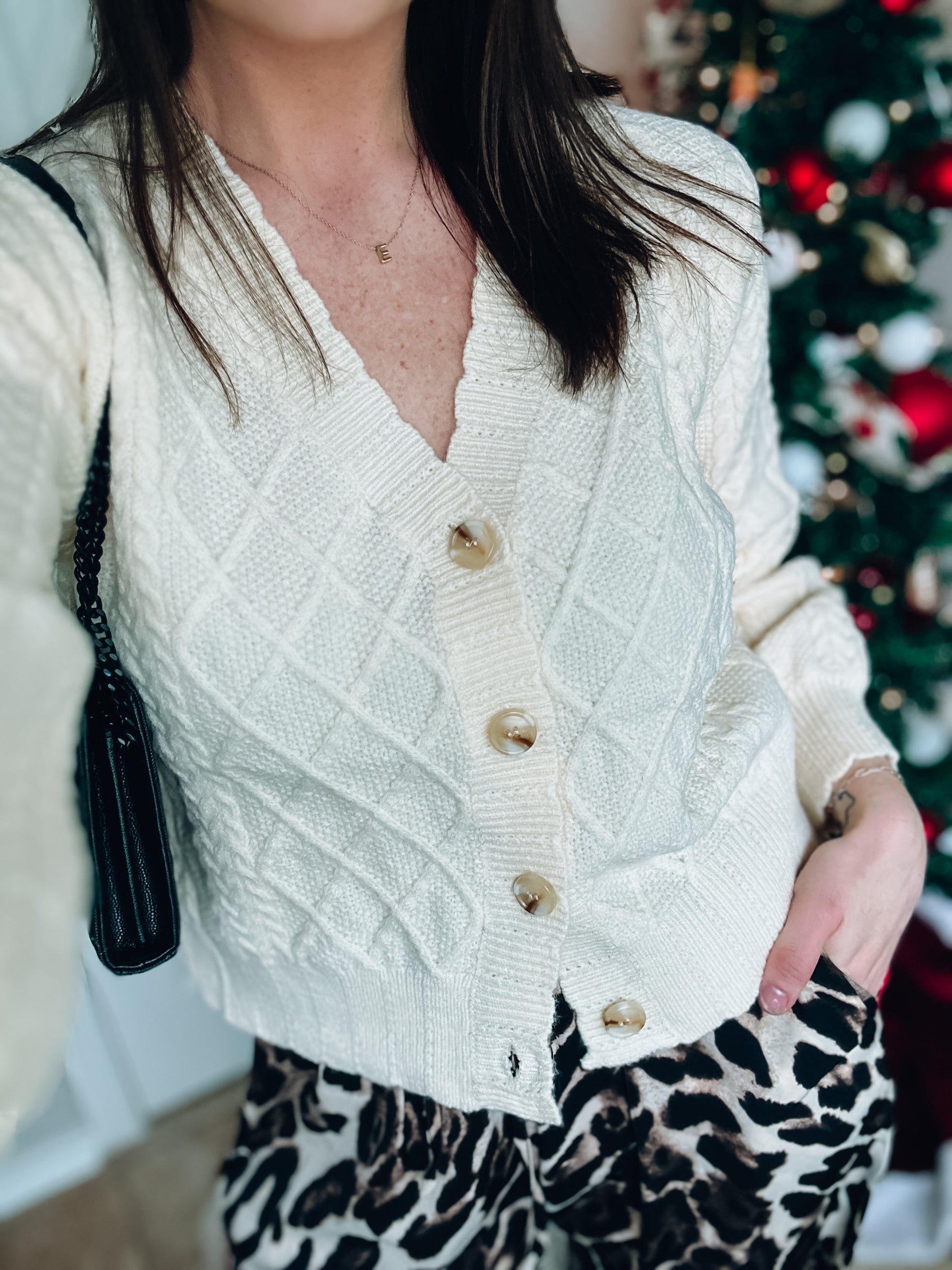 Simply Sweet Cable Knit Cardigan - Southern Divas Boutique