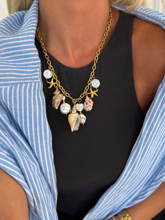 SHELL CHARM NECKLACE - Southern Divas Boutique