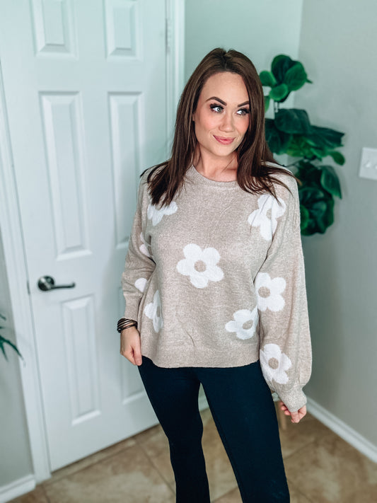 Garden Romance Sweater - Southern Divas Boutique