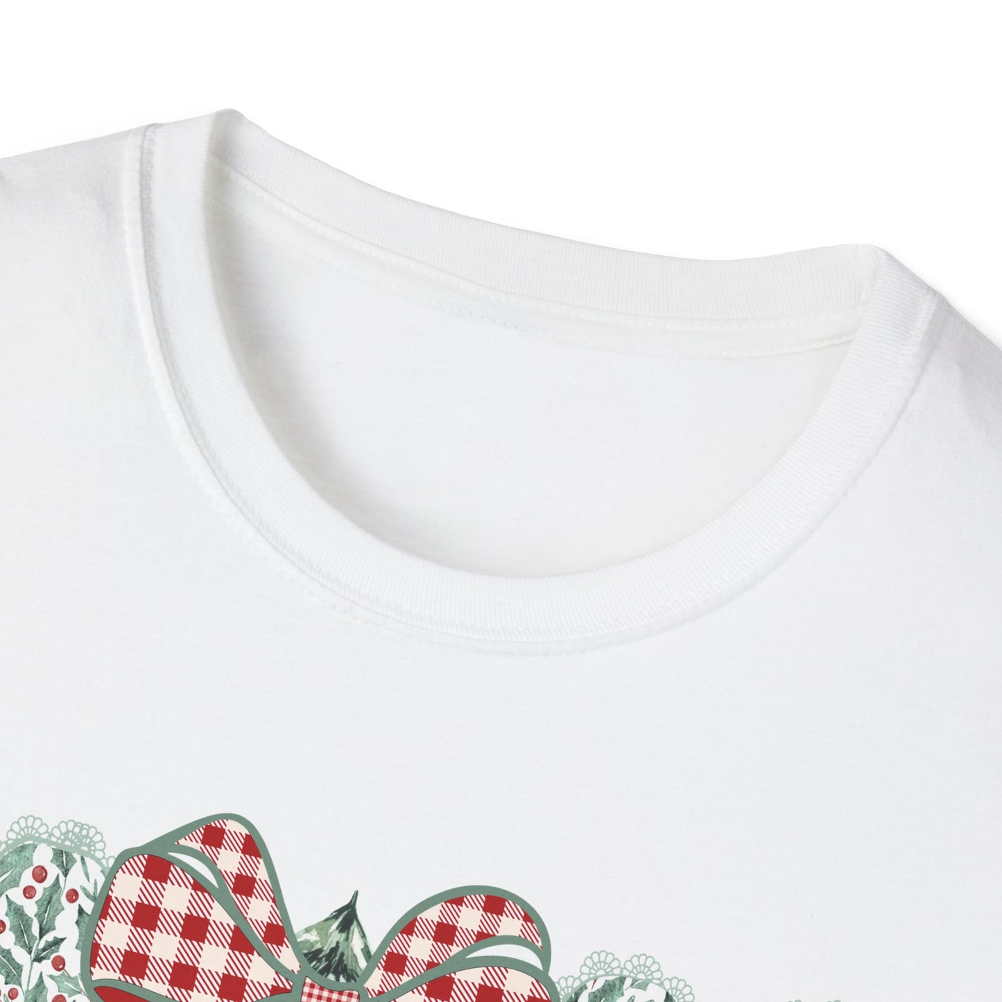 Joy to the World T-Shirt | Christmas Tree, Plaid Bow Holiday Tee