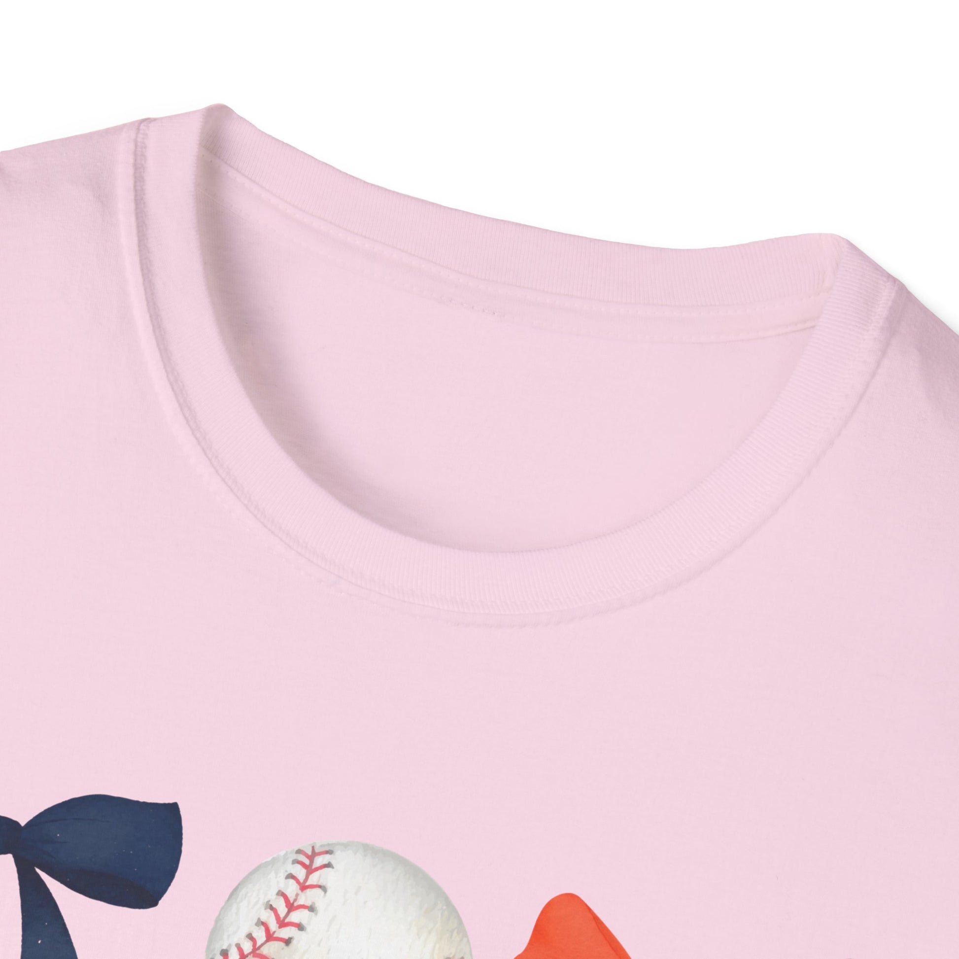 Houston Astros Coquette Bows Unisex Softstyle T-Shirt - Southern Divas Boutique