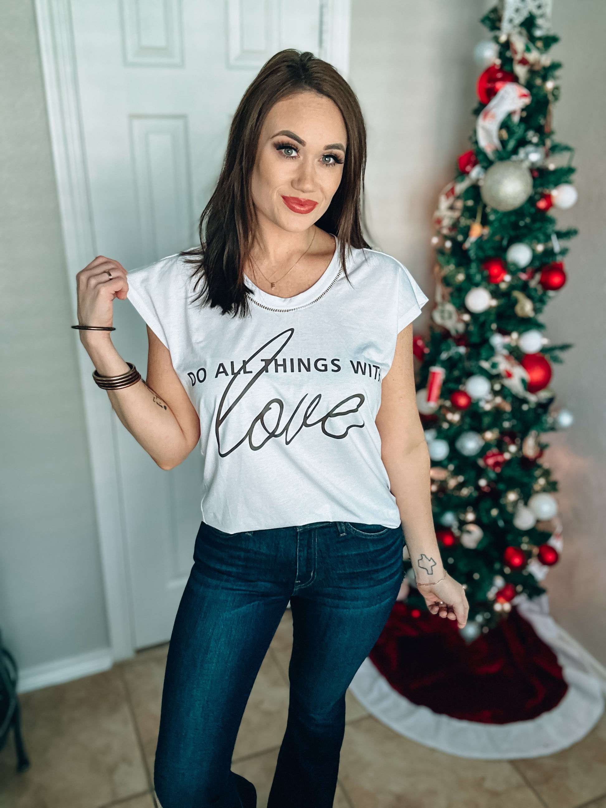 All Things In Love Tee - Southern Divas Boutique