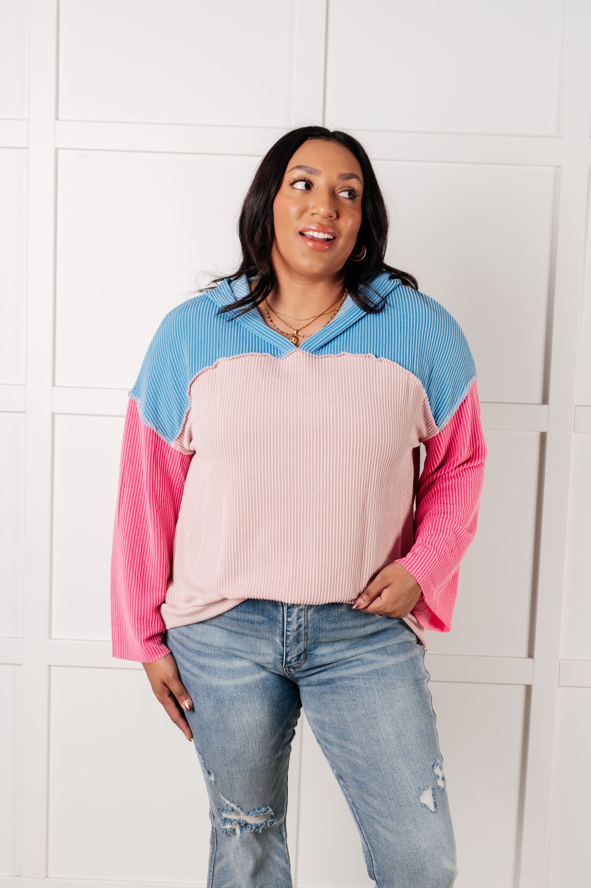 A-Tisket A-Tasket Color Block Pullover - Southern Divas Boutique