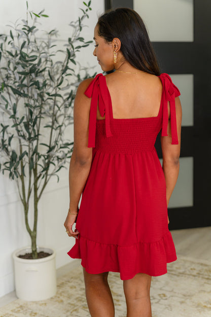 Acting Brand New Contrast Trim Crinkle Woven Dress - Southern Divas Boutique