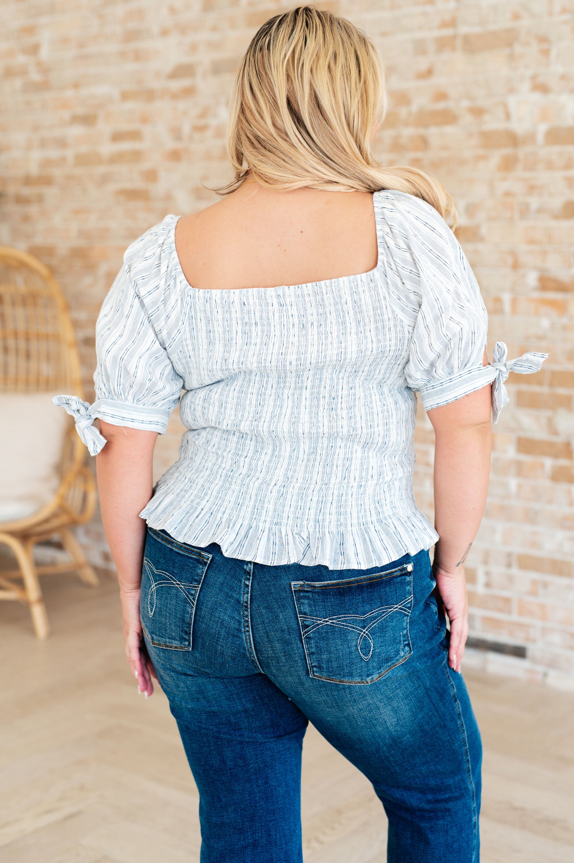 Anticipating More Smocked Blouse - Southern Divas Boutique