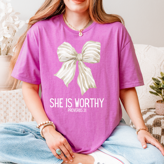She Is Worthy - Southern Divas Boutique