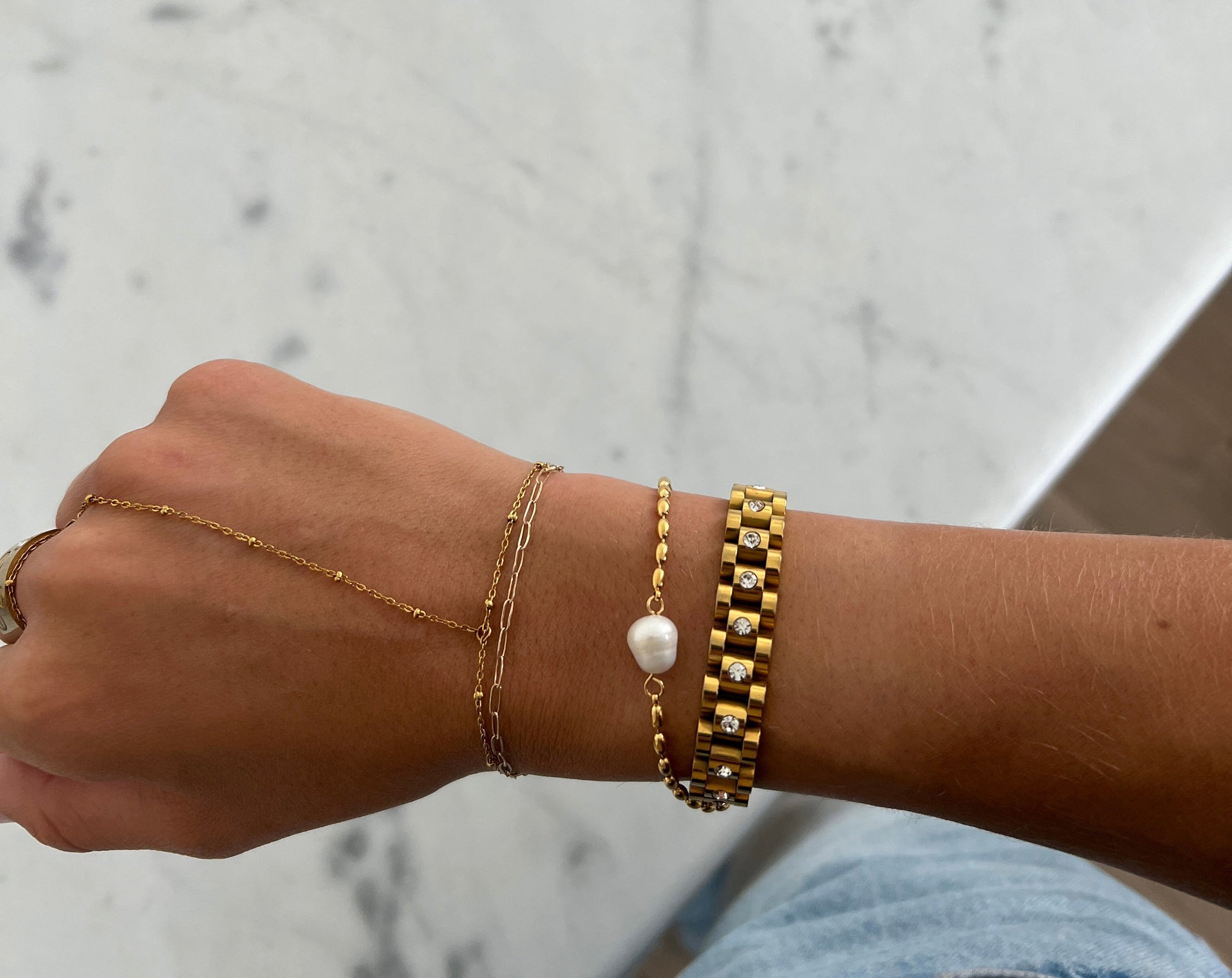 PEARL BEADED BRACELET - Southern Divas Boutique