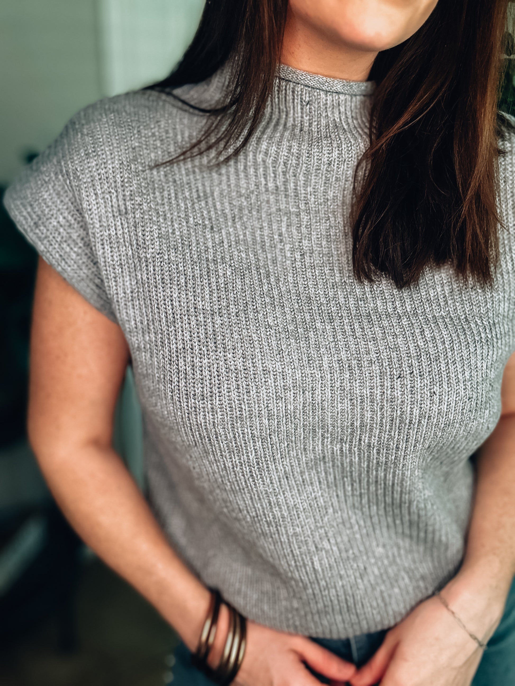 Perfect Score Sweater Top - Heather Grey - Southern Divas Boutique