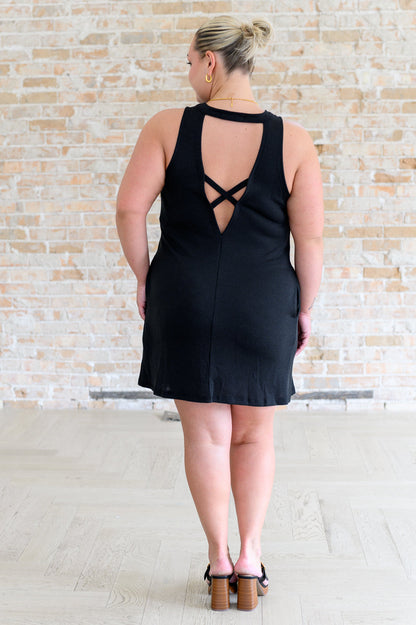 Back it Up Crisscross Cut-Out Back Dress - Southern Divas Boutique