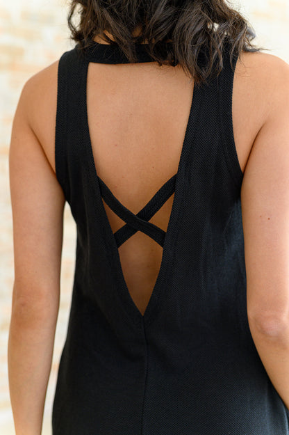 Back it Up Crisscross Cut-Out Back Dress - Southern Divas Boutique