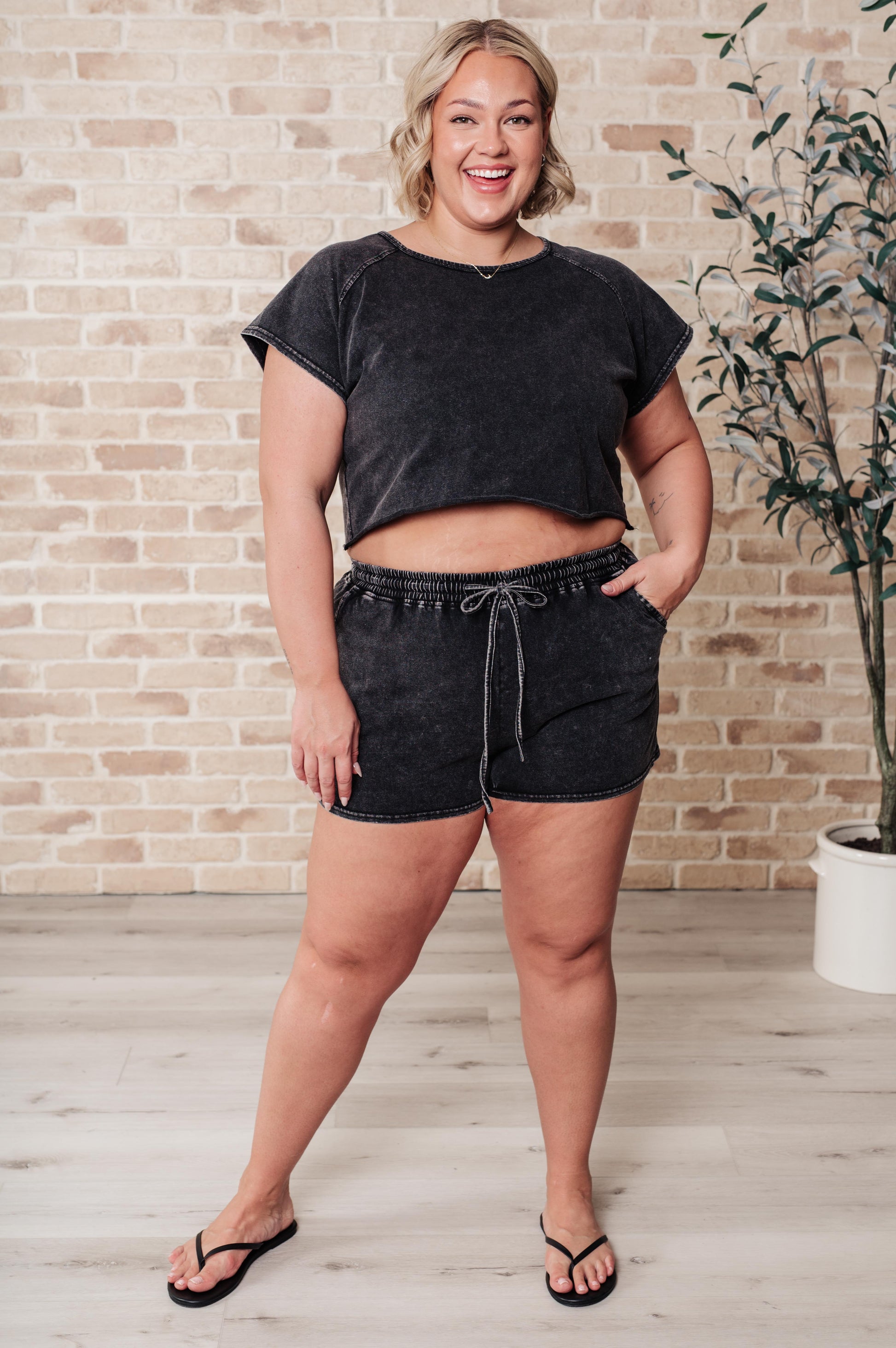 Back to Reality Mineral Wash Short Set - Southern Divas Boutique