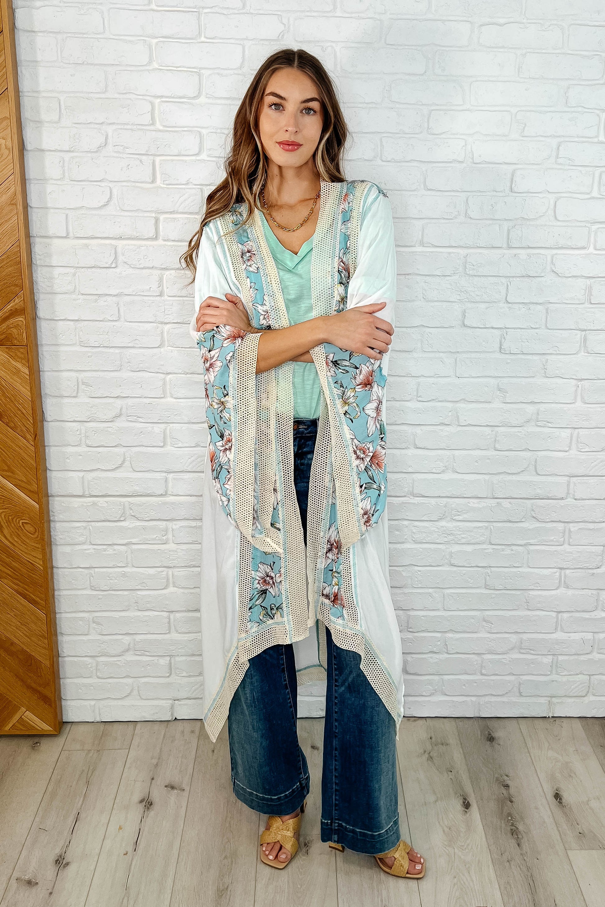 Basic Instinct Drop Shoulder V-Neck Tee in Mint - Southern Divas Boutique