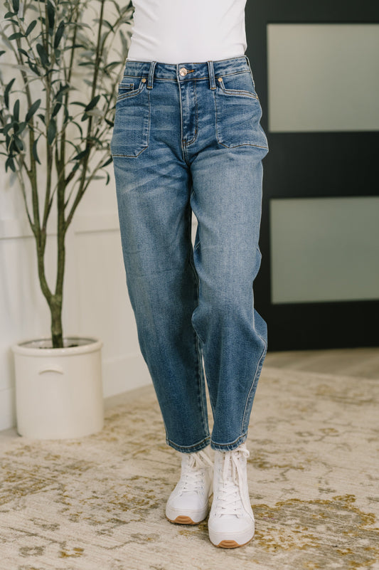 Bella High Waist Soft Barrel Stitch Thru Pocket - Southern Divas Boutique
