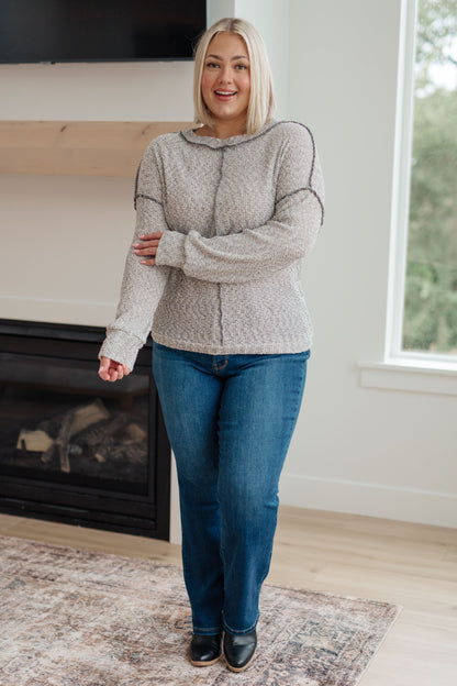 Both Sides of the Story Pullover - Southern Divas Boutique