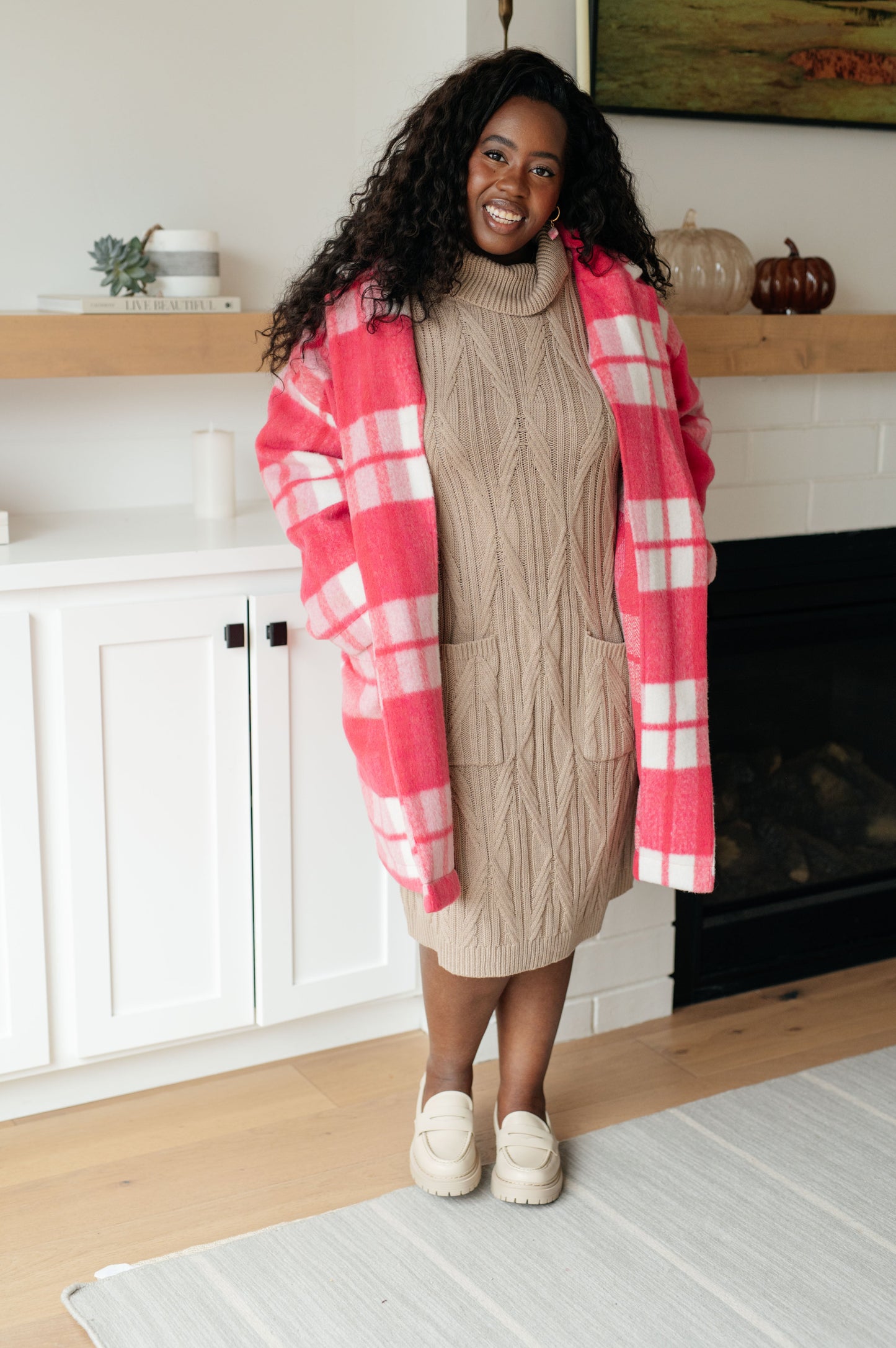Bundled Beauty Turtleneck Sweater Dress - Southern Divas Boutique