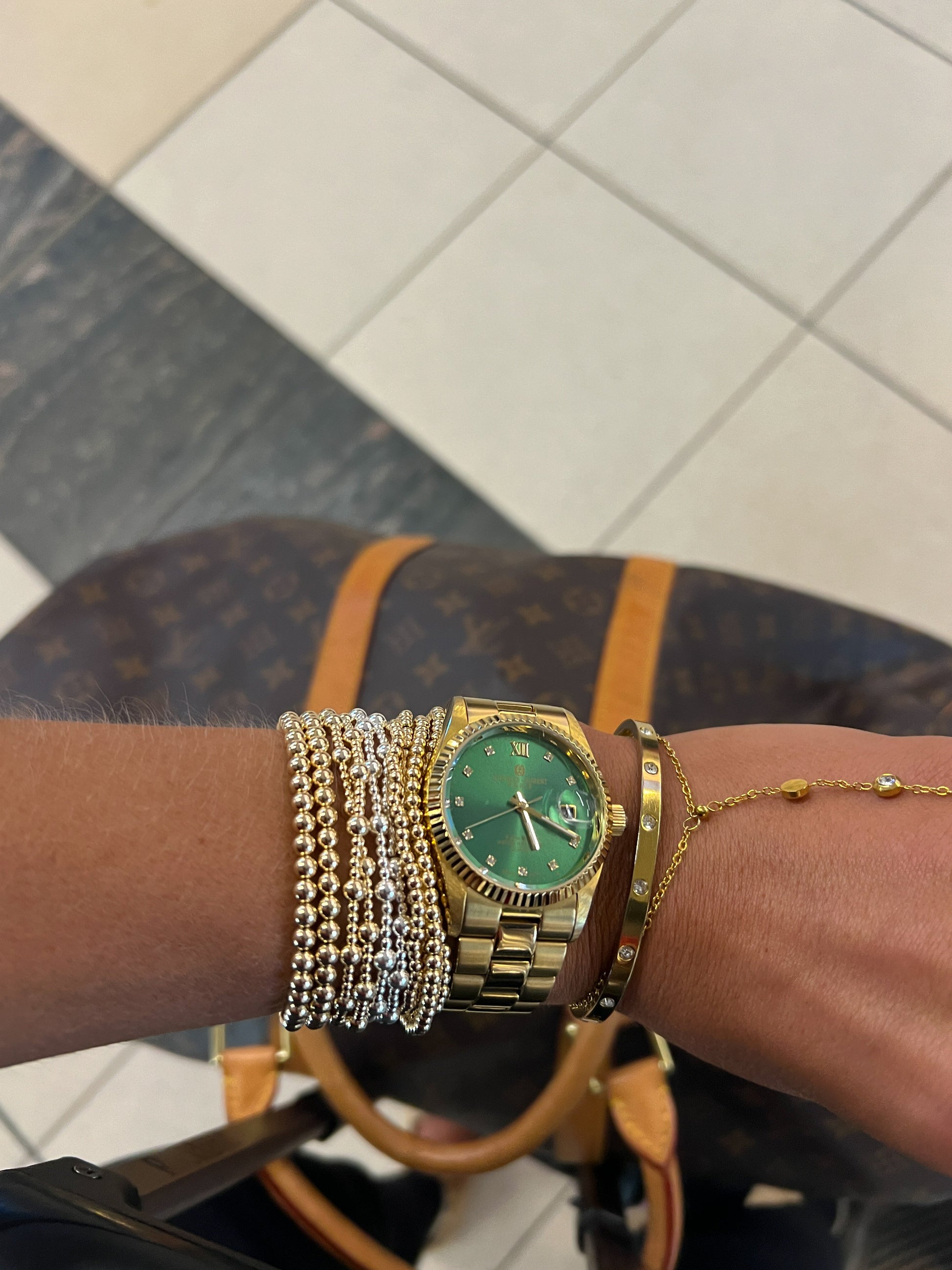GOLD FILLED BEADED BRACELETS - Southern Divas Boutique