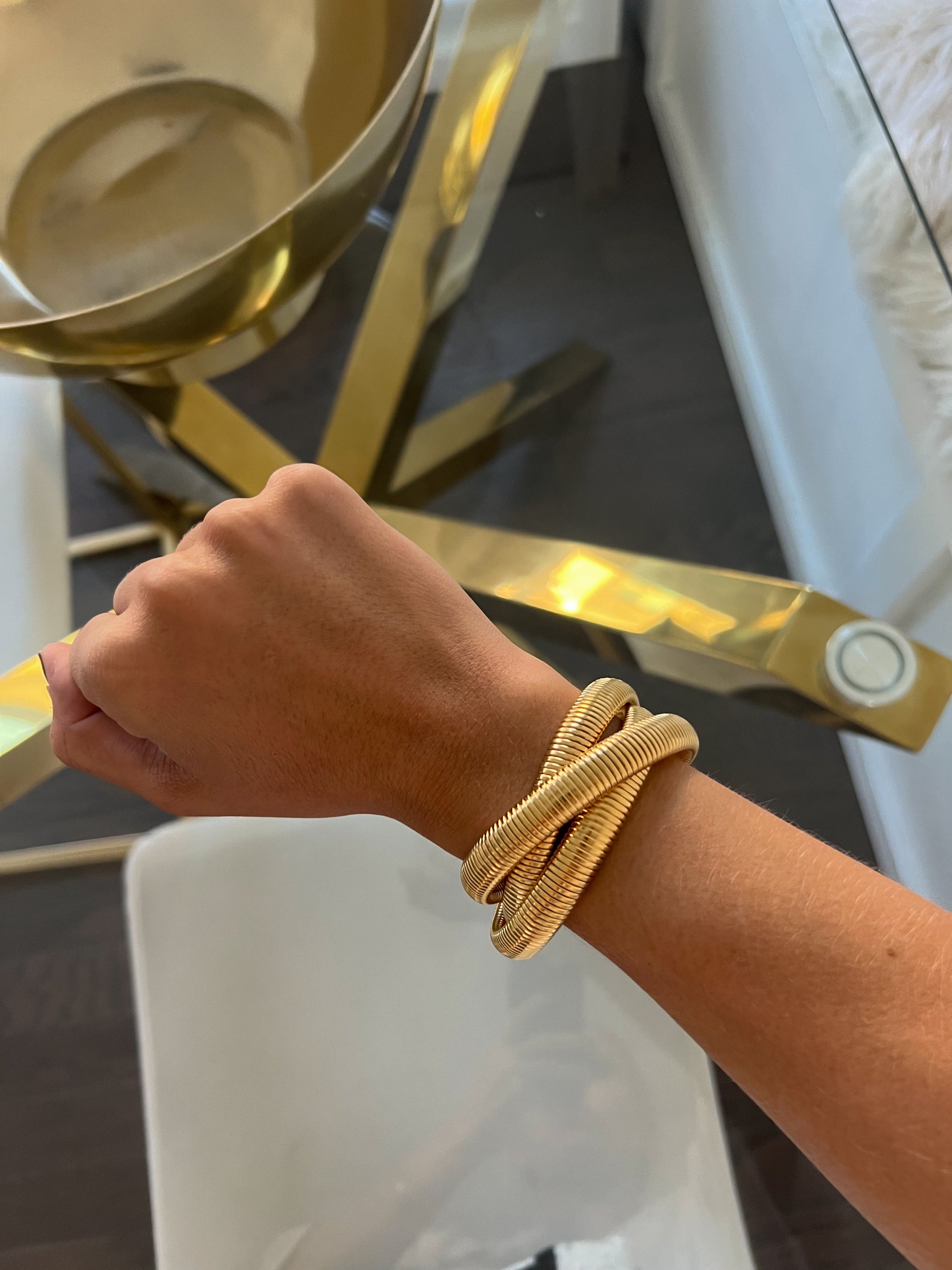 TRIPLE GOLD EMMA BRACELET - Southern Divas Boutique