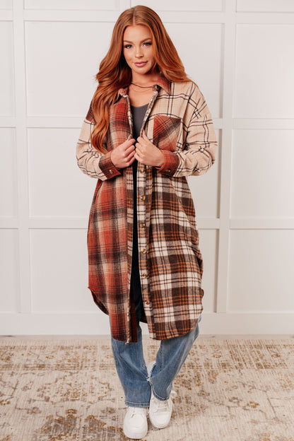 Cabin Fever Flannel Plaid Oversized Shacket - Southern Divas Boutique