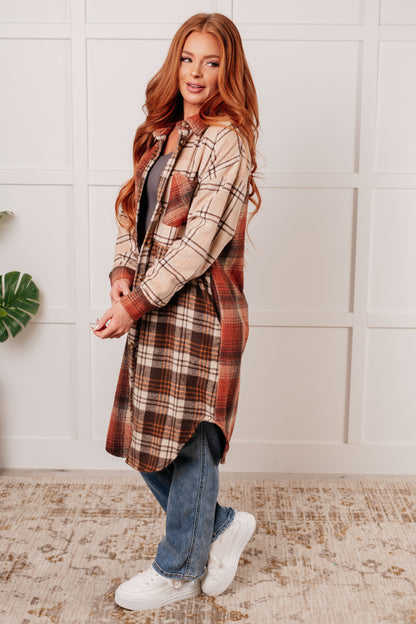 Cabin Fever Flannel Plaid Oversized Shacket - Southern Divas Boutique
