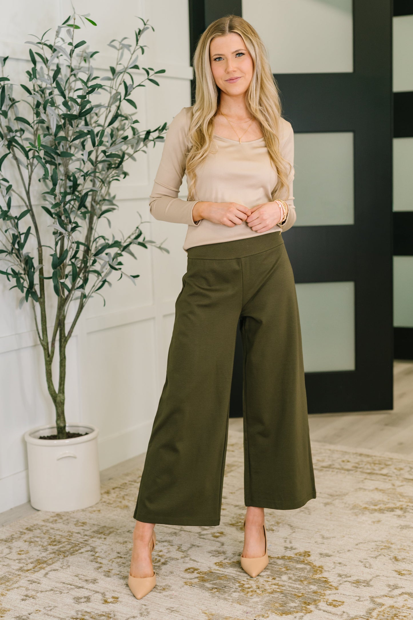 Can You Believe It Basic Long Sleeve Top In Sand - Southern Divas Boutique